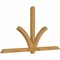 Ekena Millwork Redmond Rough Sawn Timber Gable Bracket, Western Red Cedar, 96"W x 52"H x 4"D x 4"F, 13/12 Pitch GBW096X52X0404RED00RWR - alternate 4